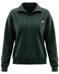Be Athletica - Varsity Athletica Quarter-Zip Sweatshirt - Lyst