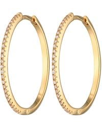Scream Pretty - Slim Sparkling Perfect Hoop Earrings - Lyst