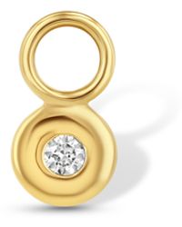 Jewelbird - Diamond Disc Earring Charm - Lyst