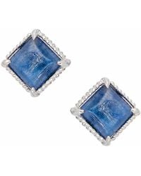 Heather Hawkins Jewelry - Kyanite Square Setting Stud Earrings - Lyst