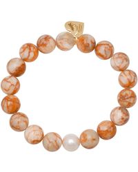 Soul Journey Jewelry - / Neutrals Line Jasper And Pearl Bracelet - Lyst