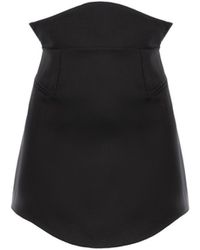 AVENUE No.29 - Mini Skirt With Rounded Hemline - Lyst