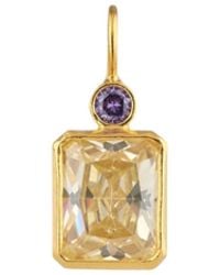 Firera Atelier - Zirconia Charm Necklace - Lyst