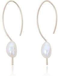Kiri & Belle - Millie Pearl Pull Through Filled Earrings - Lyst