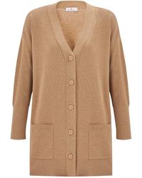 Peraluna - Nicola V-Neck Long Knit Cardigan - Lyst