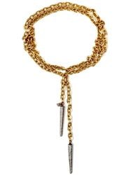 Persia Dona Jewelry - Double Spikes Necklace - Lyst