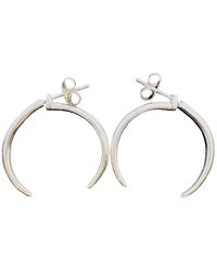 Aki Roc Jewelry - Front-Back One Inch Hoop Earrings - Lyst