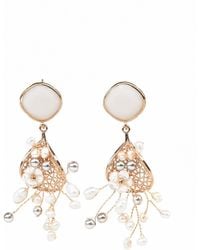 Addicted - Cibele Chandelier Pearls Earrings - Lyst