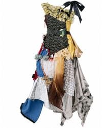 Miro Misljen - Mixed-Media Deconstructed Patchwork Dress - Lyst