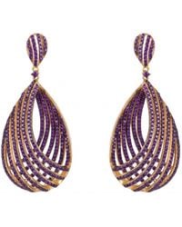 LÁTELITA London - Vortex Teardrop Earrings Amethyst - Lyst
