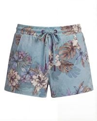 lords of harlech - Penelope Exotic Floral Drawstring Short - Lyst