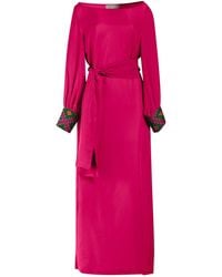 Yomisma - Viva Chiapas Embroidered Kaftan — Artisanal Handcrafted Resort Dress With, & Embroidery - Lyst