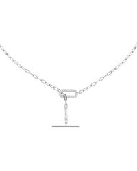 Bermuda Watch Company - Annie Apple Astrid Interlock Sterling Silver Chain Necklace - Lyst