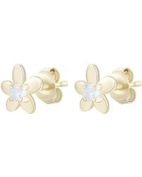KAMARIA - Mini Flower Opal Stud Earrings - Lyst