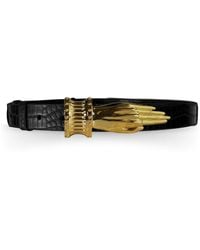 Indigolush - Gilded Lure Hand Buckle Belt - Lyst
