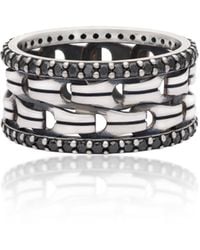 The Jewelz - The Chain Legacy — Open Weave Band Ring - Lyst