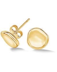 Dower & Hall - Single Dimple Pebble Stud - Lyst