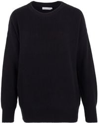 Paul James Knitwear - Cotton Tiffany Ribbed Crew Neck Jumper - Lyst