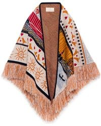Peraluna - Sweet Memories Jacquard Knit Shawl - Lyst