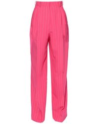 AGGI by HALEWSKI - Gwen Hot Pink Hight Waist Wide Trousers - Lyst