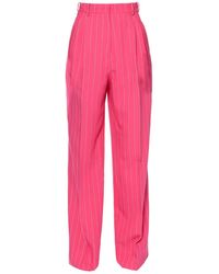AGGI - Gwen Hot Pink Hight Waist Wide Trousers - Lyst