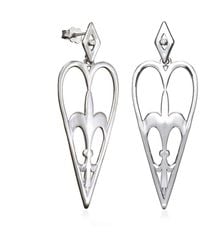 Myrto Katramadou Jewellery - Heartshield – Stud Earrings Large - Lyst