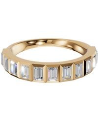 Aya Fine Jewelry - Sienna Baguette Lab Grown Diamond Channel Set Band Ring - Lyst