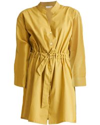 REISTOR - Short Tie Waist Dress - Lyst