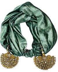Julia Clancey - Peacock Shimmy Turban Twist - Lyst