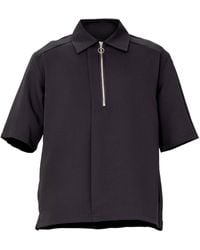 Smart and Joy - Zipper Collar T-Shirt - Lyst