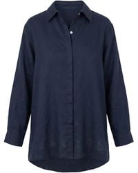Adrift Clothing - Oversized Linen Boyfriend Shirt - Lyst