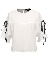 Smart and Joy - Tulip Sleeves Crop Top - Lyst