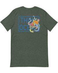 Anchor and Crew - Forest Think Ocean Octopus Fluorescence Cotton Embroidered T-Shirt - Lyst