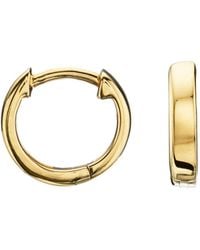 Lily & Roo - Small Solid Plain Huggie Hoop Earrings - Lyst