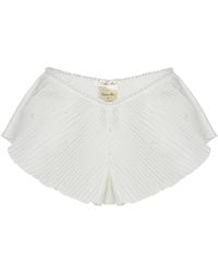 Empress Mimi - Ama Shorts With Pearl Details - Lyst
