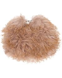 Black Cake - Neutrals Mocha Mist Faux Vegan Fur Baguette - Lyst