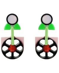 Gissa Bicalho - Handmade Acrylic Earring Pendant Daisy - Lyst