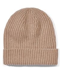 Paul James Knitwear - 100% Cashmere Ribbed Beanie Hat - Lyst