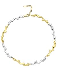 LINYA JEWELLERY - Dery Double Color Drop Necklace Choker - Lyst