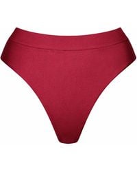 Belletage Swimwear - The Trail Ride High-Waisted Bottom - Lyst
