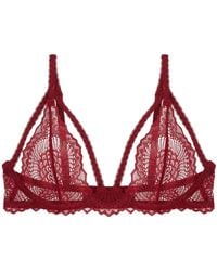 Journelle - Natalia Underwire Bra Bordeaux - Lyst