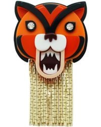 Gissa Bicalho - Handmade Acrylic Brooch Tiger - Lyst