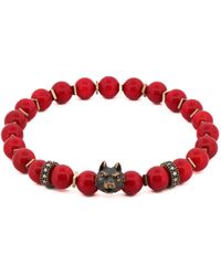 Ebru Jewelry - Coral Spirit Wolf Bracelet - Lyst