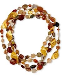 Jaredjamin - Geo Twist Gemstone Linked Necklace - Lyst