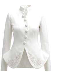 Faza Atelier - Hand-Embroidered Blazer - Lyst