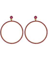Vickisarge - The Jumbo Hoop Earrings - Lyst