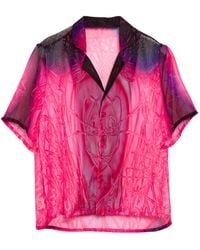 Paloma Lira - Cherry Crystal Chiffon Shirt - Lyst