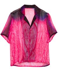 Paloma Lira - Cherry Crystal Chiffon Shirt - Lyst