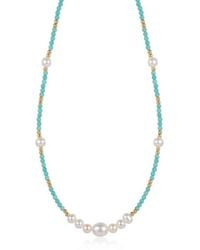Angel Barocco - Freshwater Pearl Beaded Necklace - Lyst