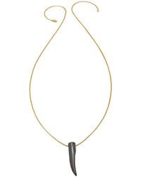 Heather Hawkins Jewelry - Gemstone Horn Rolo Chain Necklace - Lyst